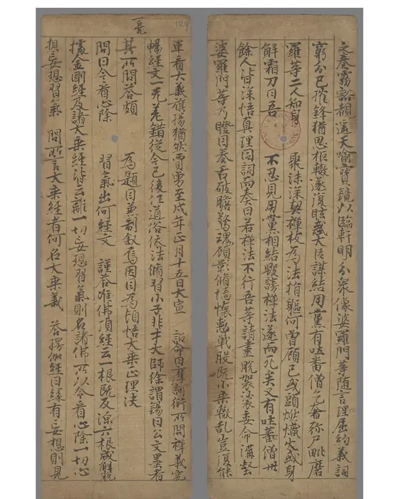 A manuscript page of columns of handwritten Chinese characters.